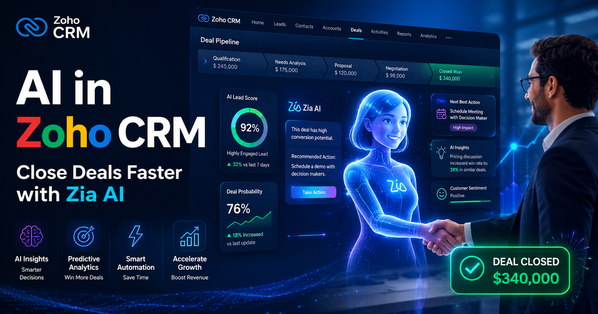 How to use AI in Zoho CRM to close deals faster