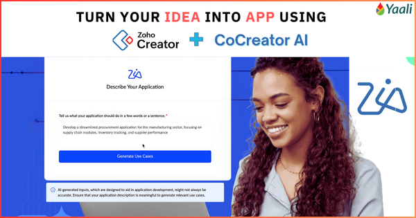 How To Turn Your Idea Into App using Zoho Creator