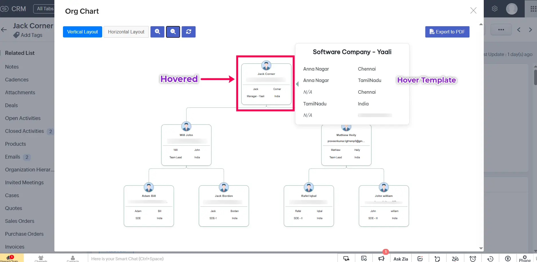 Custom Hover Cards for Quick Insights
