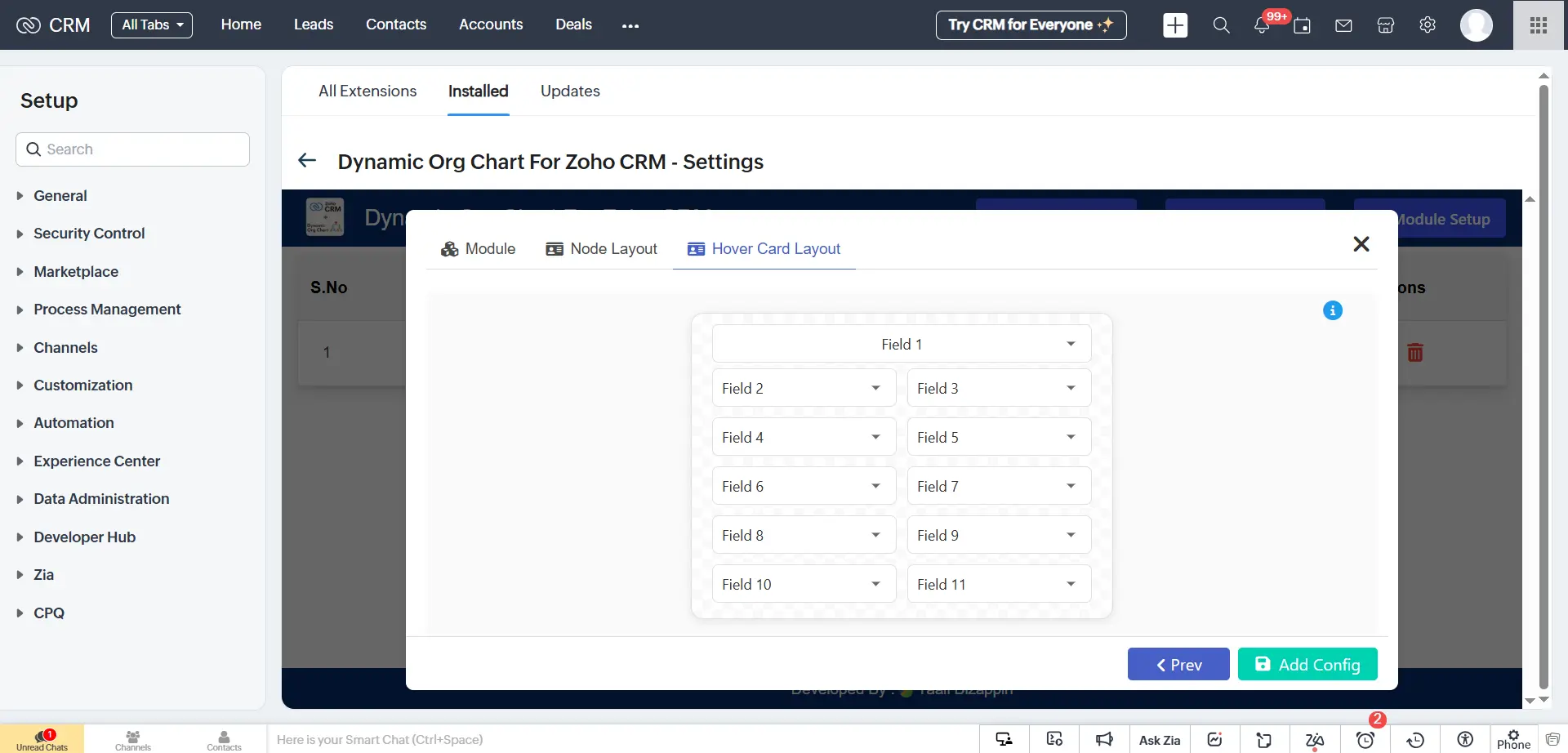Custom Hover Cards for Quick Insights