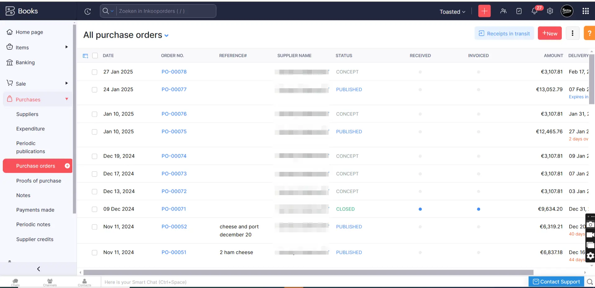 Automated Purchase order creation in Zoho Books from Zoho CRM