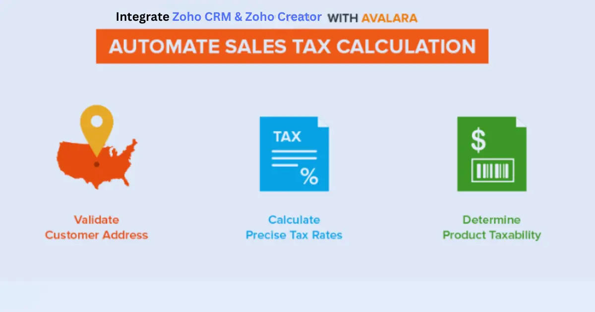 Avalara Integration with Zoho CRM and Zoho Creator