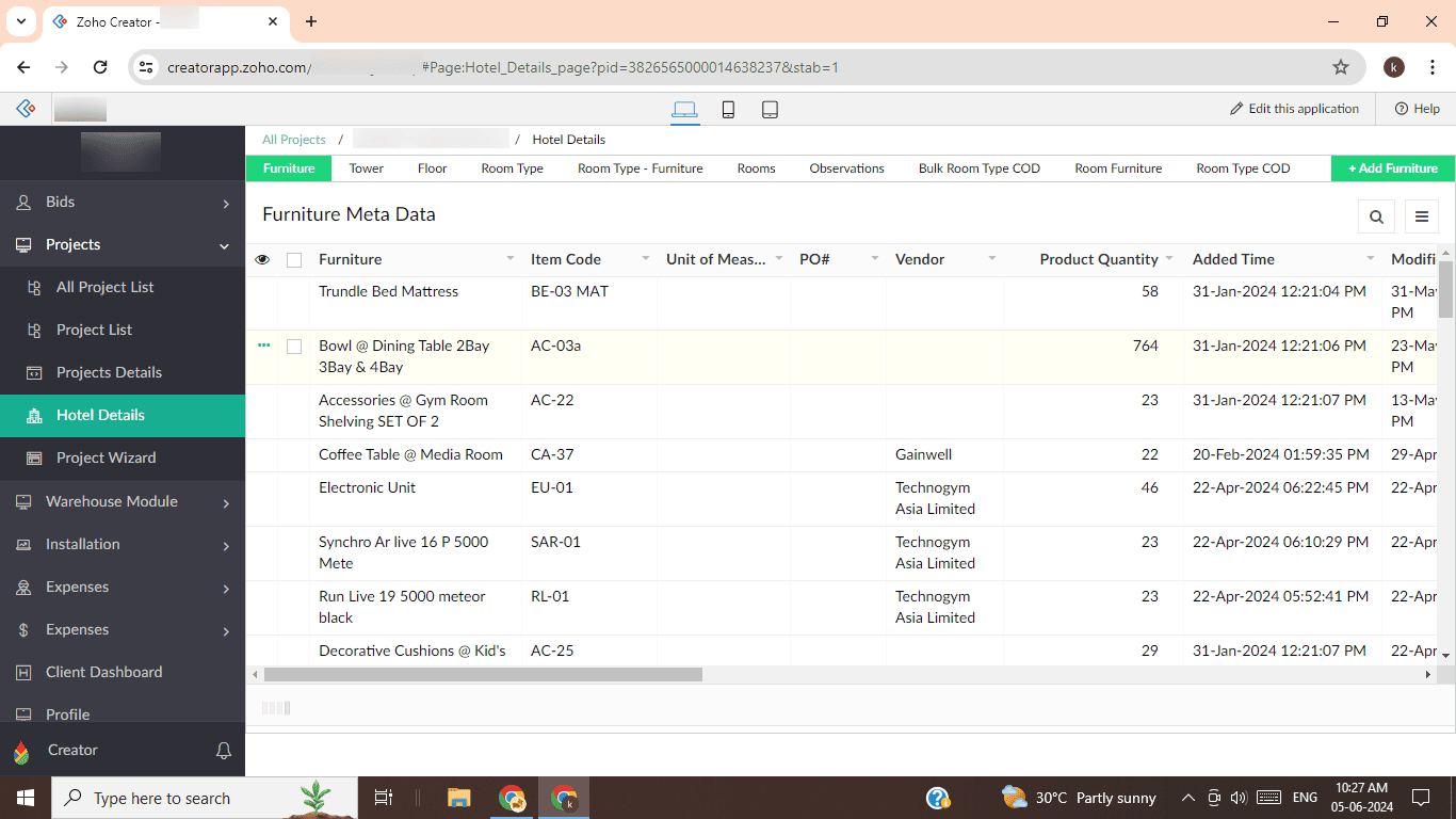 Hotel Profile Details Management