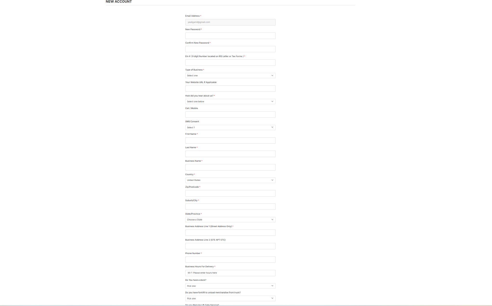 Visualforce page for creating account in Sales Cloud