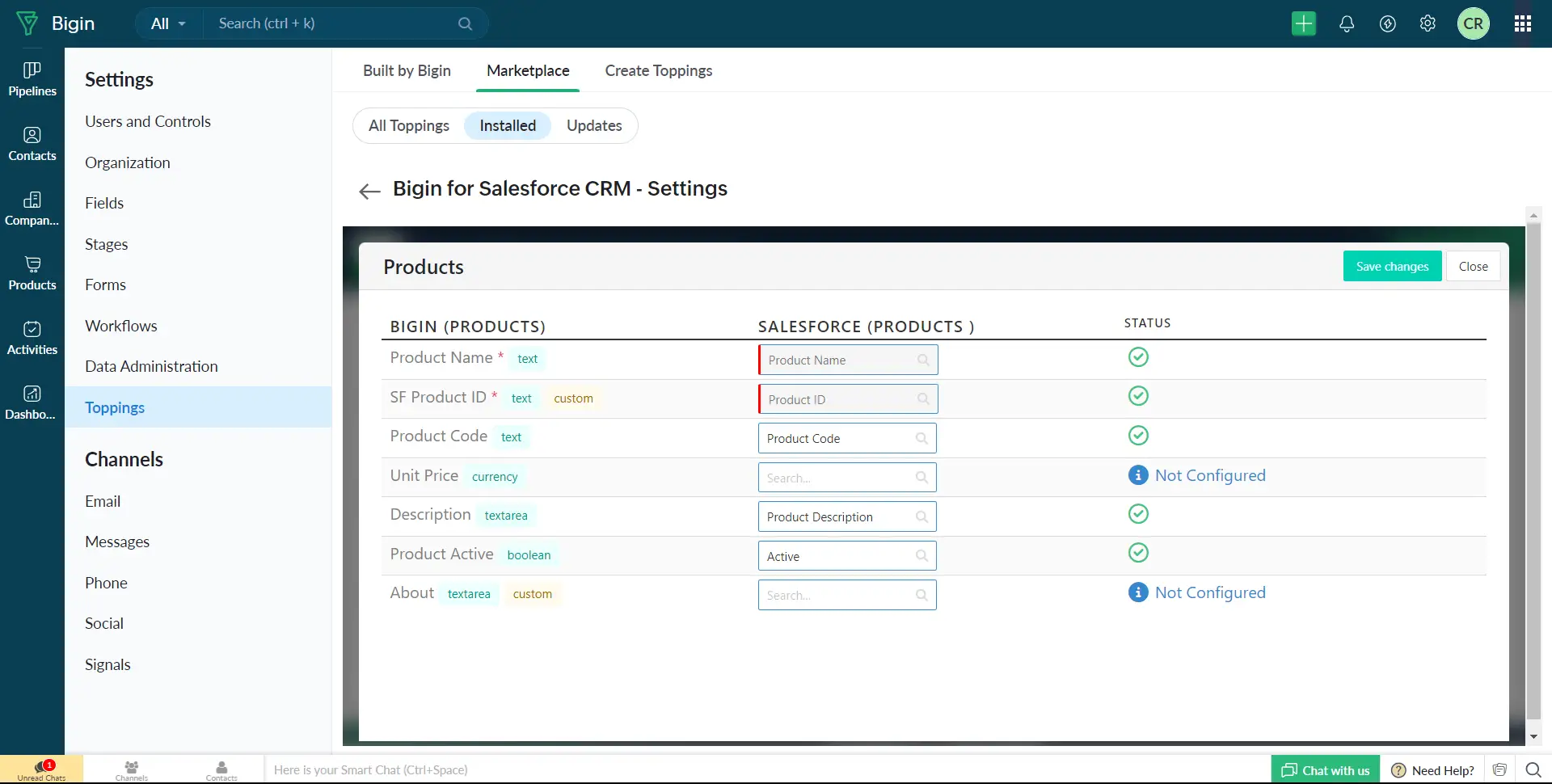 Bigin Product Mapper Image