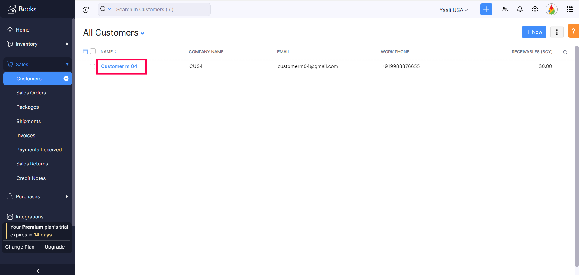 BigCommerce Customer to Zoho Books Contact