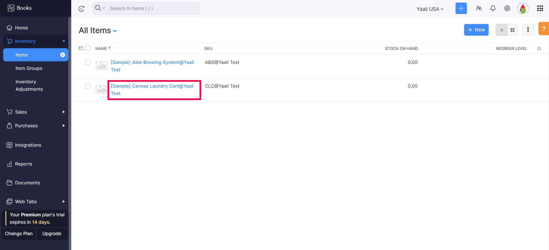 BigCommerce Products to Zoho Books Products