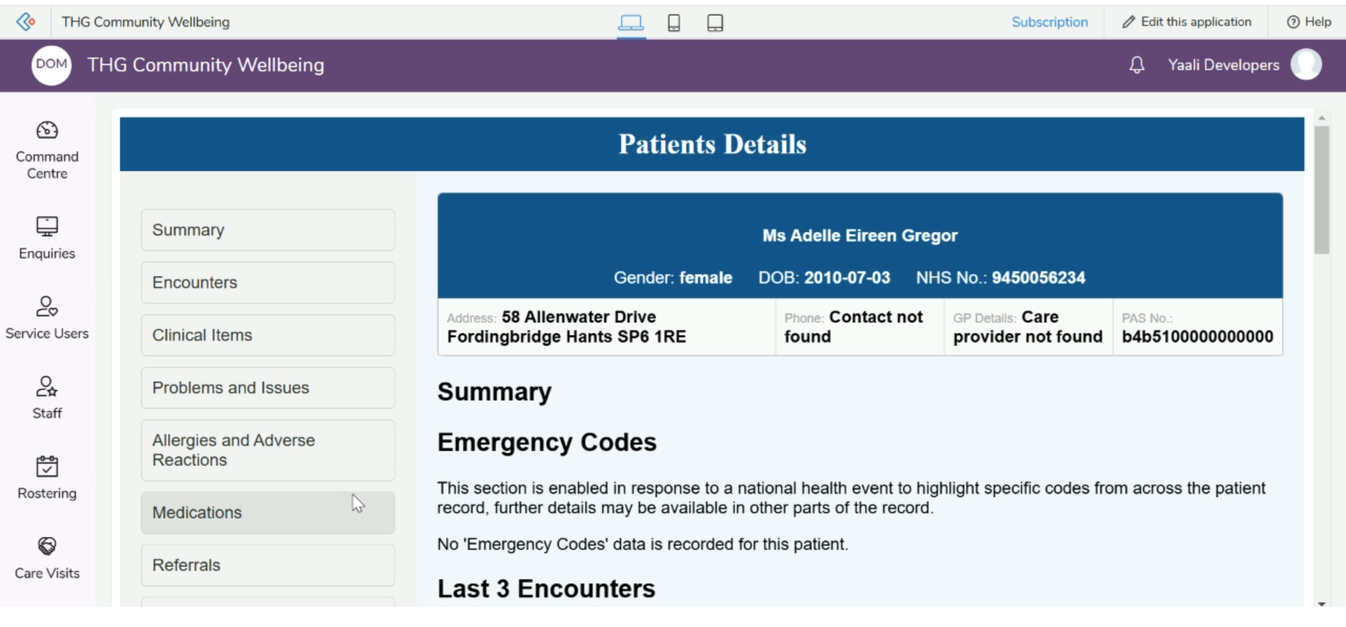 Accessing Patient data from Azure viewed in Zoho Creator widget