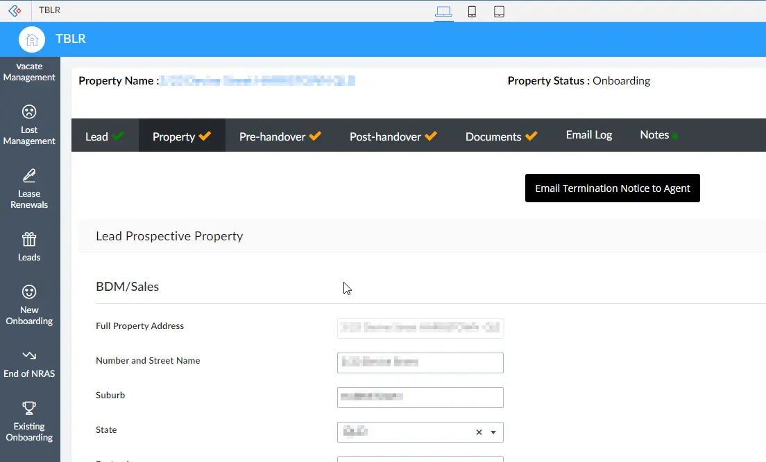 House management checklist in zoho creator