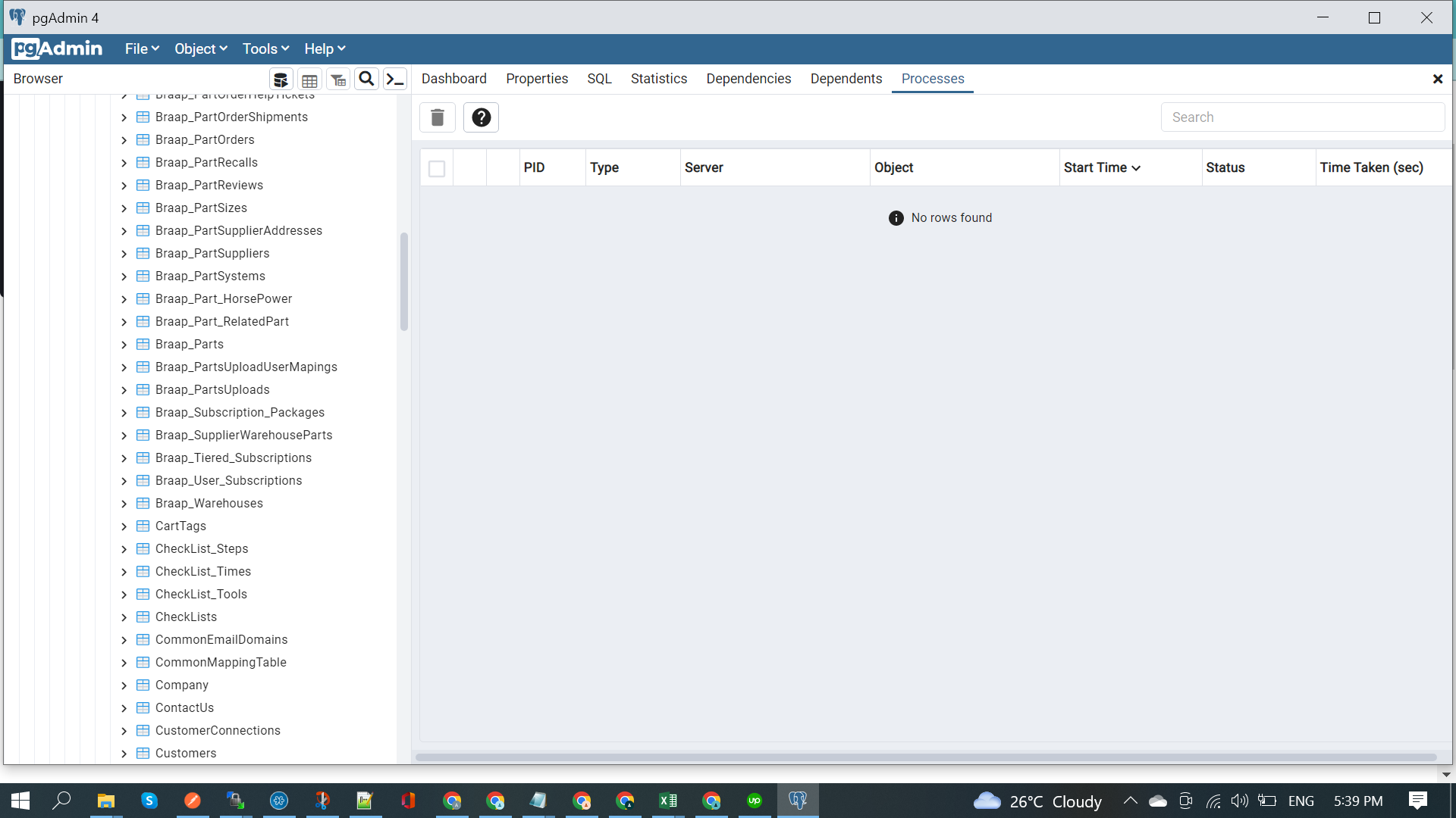 PGAdmin intgerated with Zoho CRM