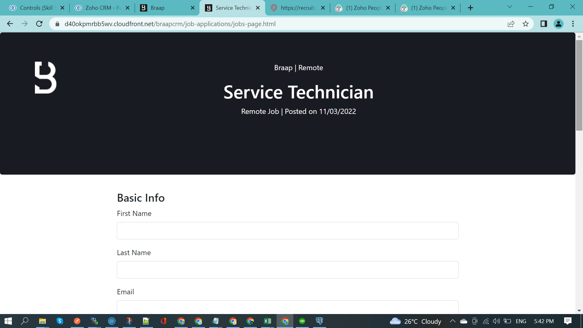 Zoho Forms Automation