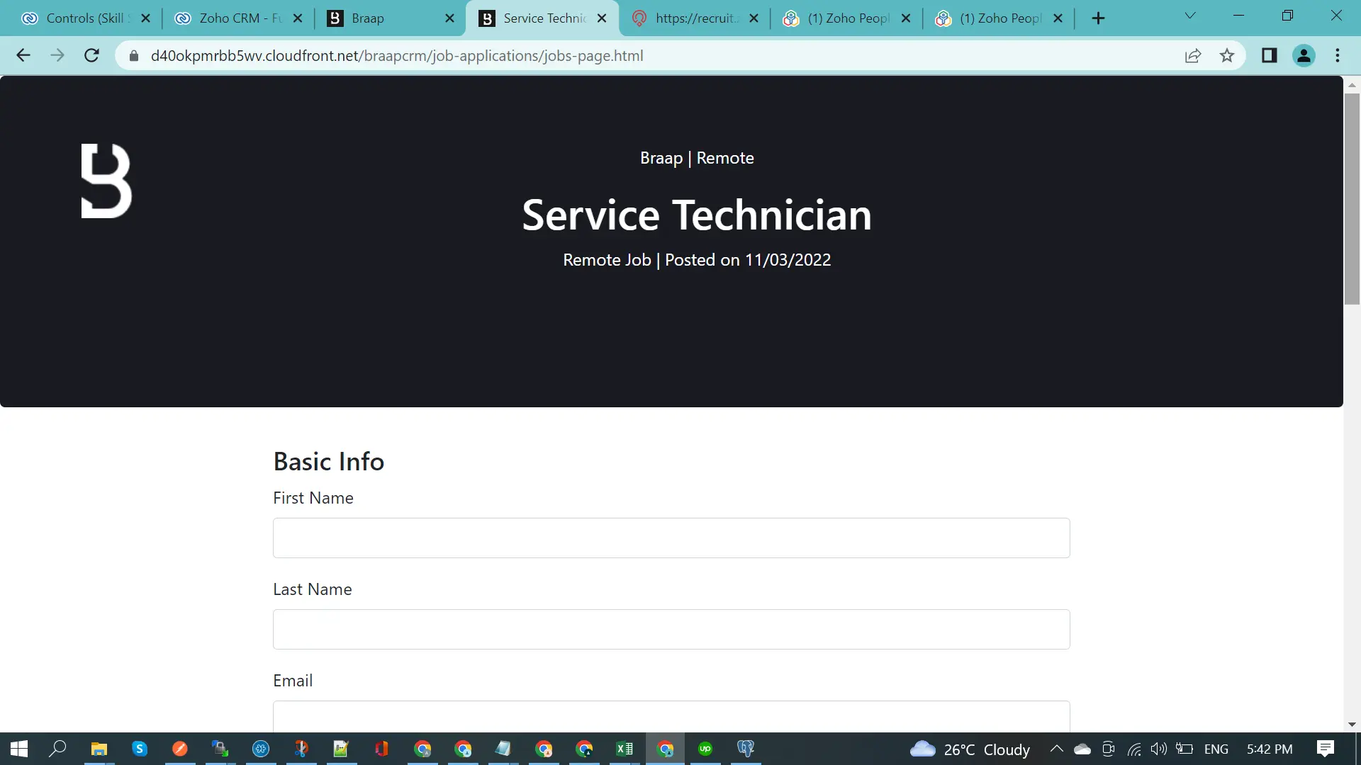 Zoho Forms Automation
