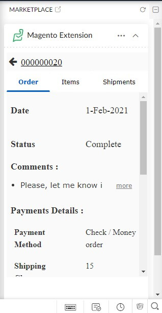 magento-zohodesk-integration-orderstab