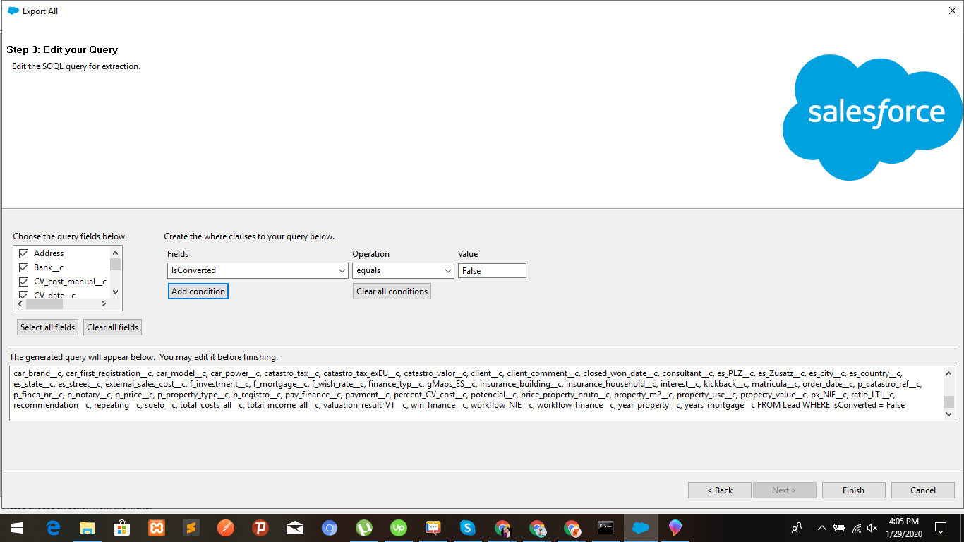 Salesforce Data quality check for exported data