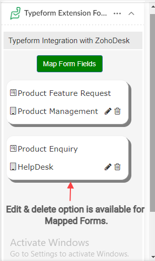 typeform mapped forms view