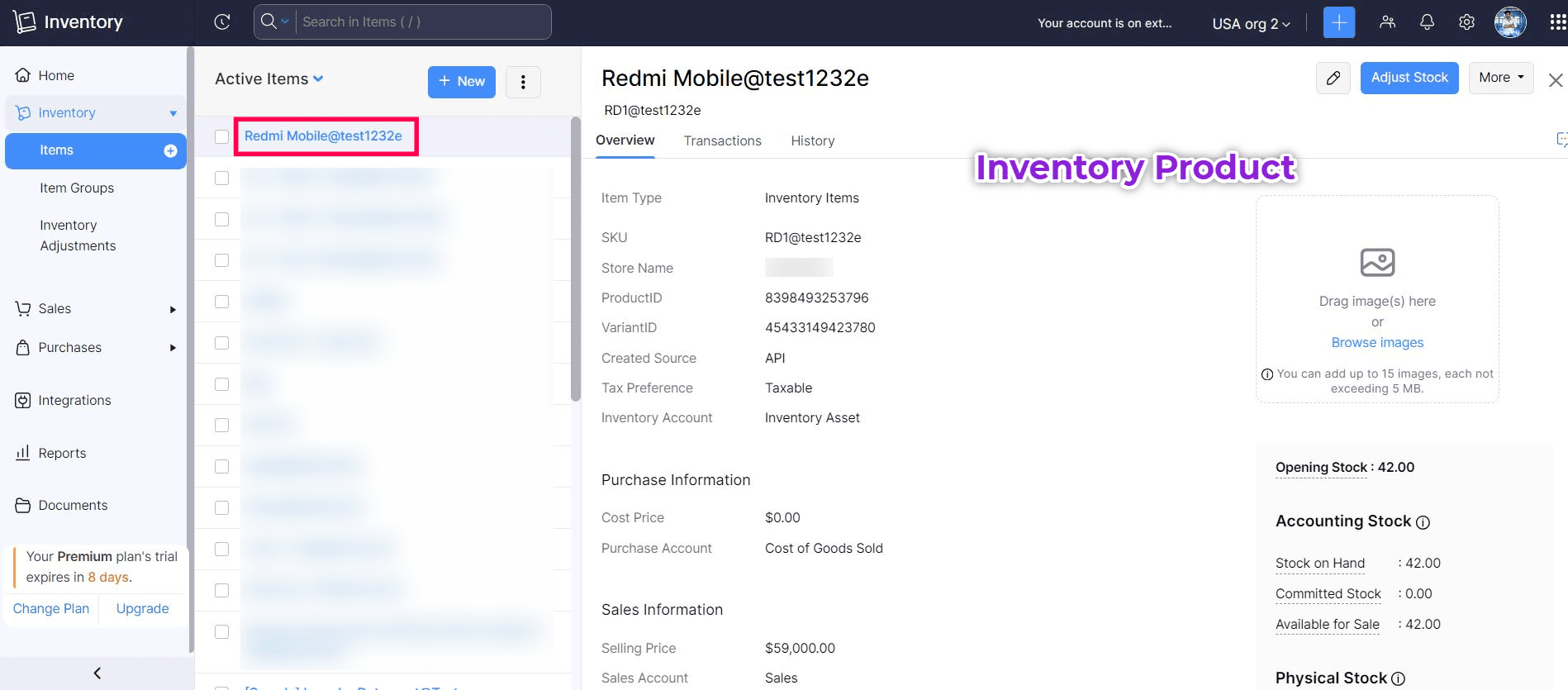 Shopify for Zoho Inventory Product Image